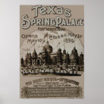 Poster del palacio de la primavera de Tejas - Fort