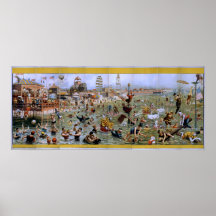 Poster del parque de atracciones de CONEY ISLAND N