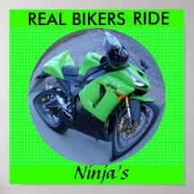 POSTER DEL PASEO NINJA REAL DE LOS MOTORISTAS