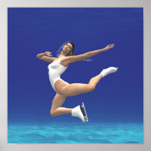 Poster del patinaje de hielo