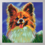 poster del perrito del papillon