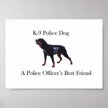 Poster del perro policía K-9
