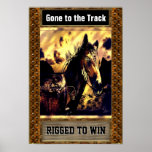 Poster del personalizable del caballo del Cyborg d