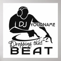 Poster del personalizado de DJ