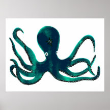 Poster del pulpo del Aquamarine