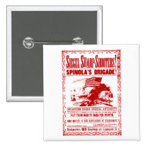 Poster del reclutamiento de la guerra civil, rojo pin
