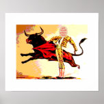 Poster del recorte del carnaval del torero