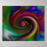 Poster del remolino del color del vórtice