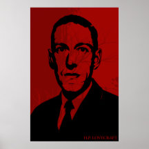Poster del retrato de HP Lovecraft