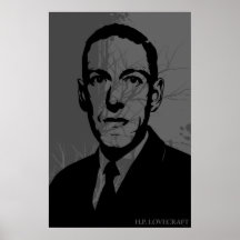 Poster del retrato de HP Lovecraft