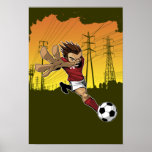 Poster del retroceso del fútbol posters