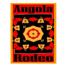 Poster del rodeo de Angola Postales