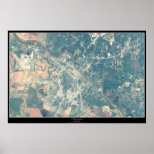 Poster del satélite de Alexandría, Luisiana