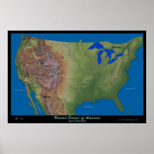 Poster del satélite de los Estados Unidos de Améri