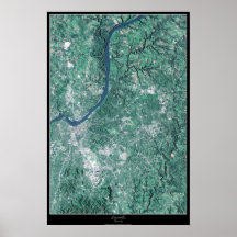 Poster del satélite de Louisville, Kentucky