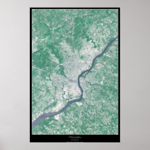 Poster del satélite de Philadelphia, Pennsylvania