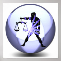 Poster del símbolo del libra