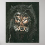 Poster del soñador del lobo - por Singletree