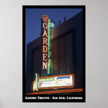 Poster del teatro 11x17 del jardín
