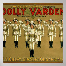 Poster del teatro del vintage del ~ de Varden del 