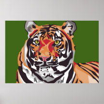 Poster del tigre de Raquel original Victoria Digit