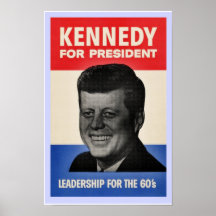 Poster del tono medio de John F. Kennedy