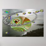 Poster del UFO de la rueda de Ezekiel