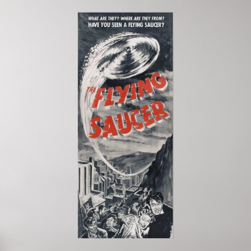Poster del UFO del vintage - tiene usted visto un 