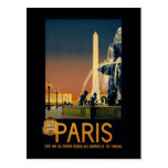 Poster del viaje de París para las redes ferroviar Tarjeta Postal