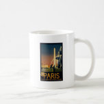 Poster del viaje de París para las redes ferroviar Tazas De Café