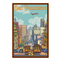 Poster del viaje de San Francisco - calle de Calif posters