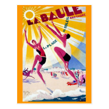 Poster del viaje del francés del vintage de "La Ba Postal