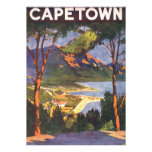 Poster del viaje del vintage, Cape Town, Suráfrica Anuncio Personalizado