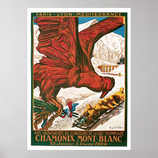 Poster del viaje del vintage de los Juegos Olímpic