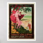 Poster del viaje del vintage de los pernos de los 
