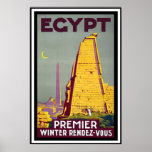 Poster del viaje del vintage - Egipto