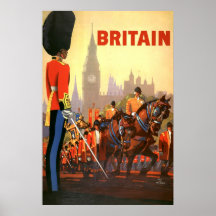 Poster del viaje del vintage, Gran Bretaña, Inglat