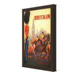 Poster del viaje del vintage, Gran Bretaña, Inglat Impresiones De Lienzo
