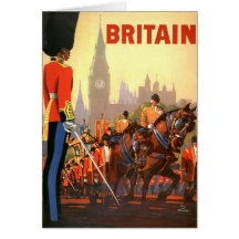 Poster del viaje del vintage, Gran Bretaña, Inglat Tarjetón