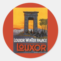 Poster del viaje del vintage, palacio del invierno pegatina