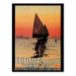 Poster del viaje del vintage, palacio Venecia de l Tarjetas Postales
