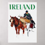 Poster del vintage del viaje de Irlanda