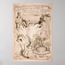 Poster del VODEVIL del acto del Aerialist de Gymni