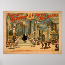 Poster del VODEVIL del ilusionista del mago de BAN