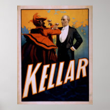 Poster del VODEVIL del ilusionista del mago de KEL