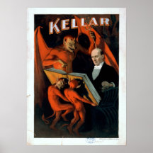 Poster del VODEVIL del ilusionista del mago de KEL