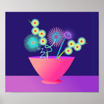 Poster delicado de las flores