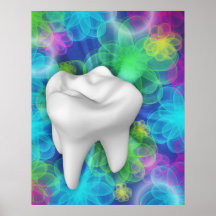 Poster dental elegante del arte