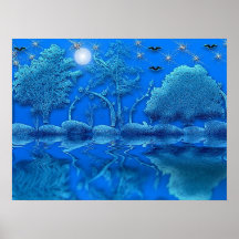 Poster derretido del paisaje del hielo
