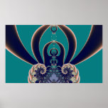 Poster dinámico del arte de 7 fractales